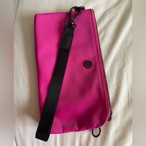 Lululemon Sonic Pink Now and Always Pouch Wallet Wristlet